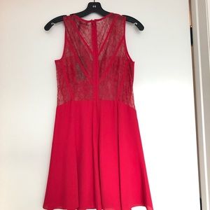 Red BCBGMaxAzria flowy dress